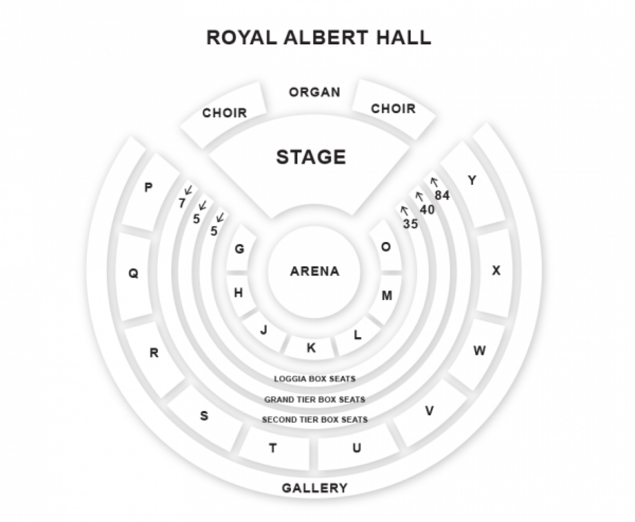 Royal Albert Hall Plan De Salle KURIOS Par Le Cirque Du Soleil